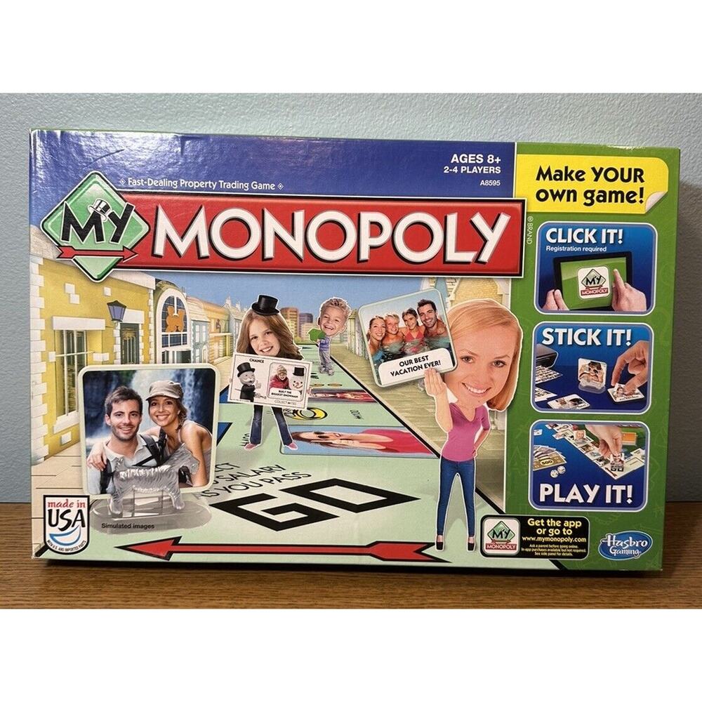 NEW! Hasbro My Monopoly Board Game (A8595) New Sealed M503 Make Your Own Game!
